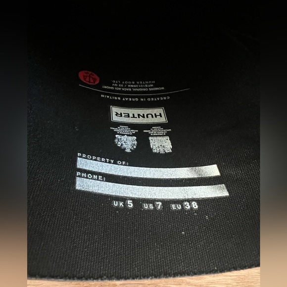 Hunter Footwear Women's Original Short Back Adjustable Rain Boots Size 7 - Picture 10 of 11